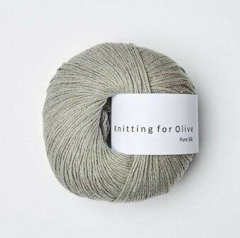 Lamb&#039;s Ears - Pure Silk Knitting for Olive