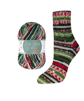 Flotte Socke 4ply. Christmas Metallic |Rellana