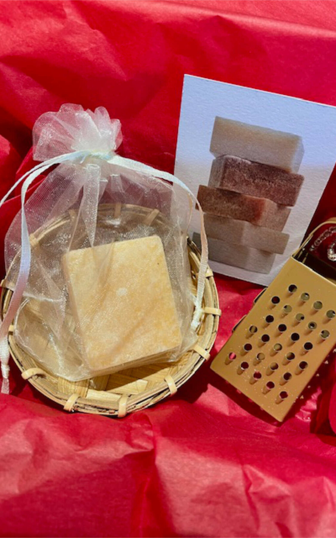 Amber geurblokje cadeau set