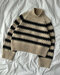 Key sweater ecru/zwart