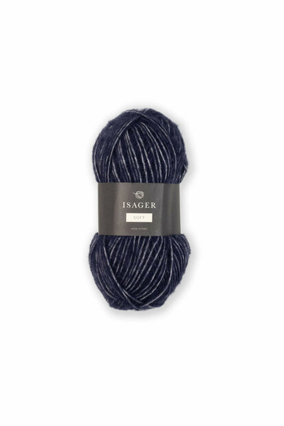 Isager soft donkeblauw
