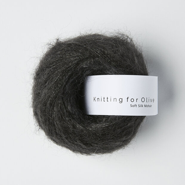 Midnight soft silk mohair