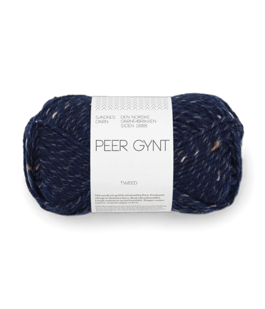 Navy Blue Tweed Peer Gynt,Sandnes Garn