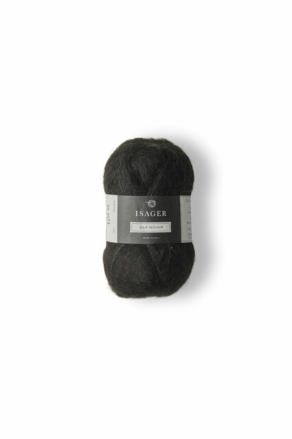 Isager Silk Mohair zwart