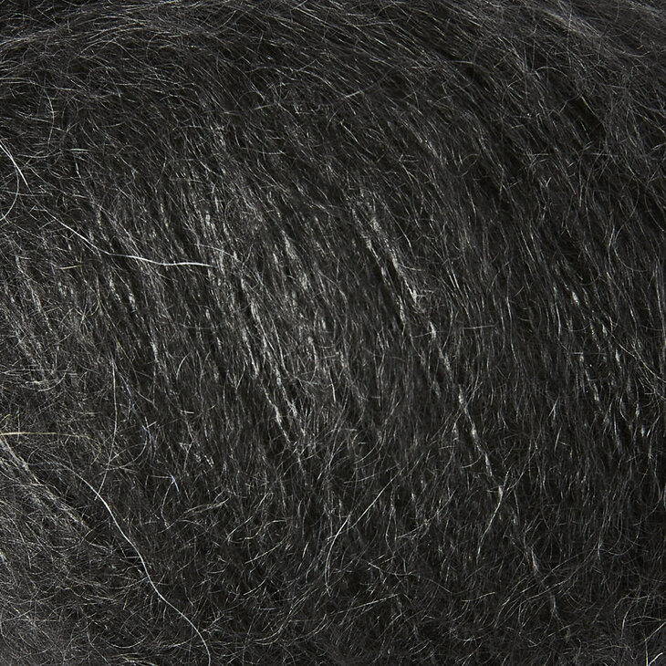 Midnight soft silk mohair