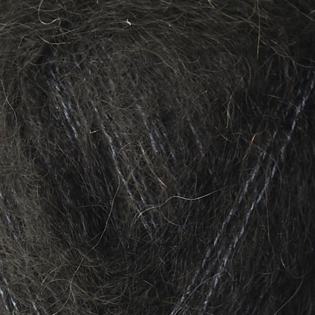 Isager Silk Mohair zwart