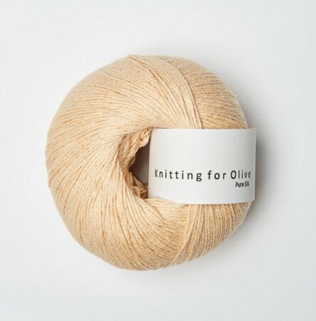 Soft Peach - Pure Silk Knitting for Olive