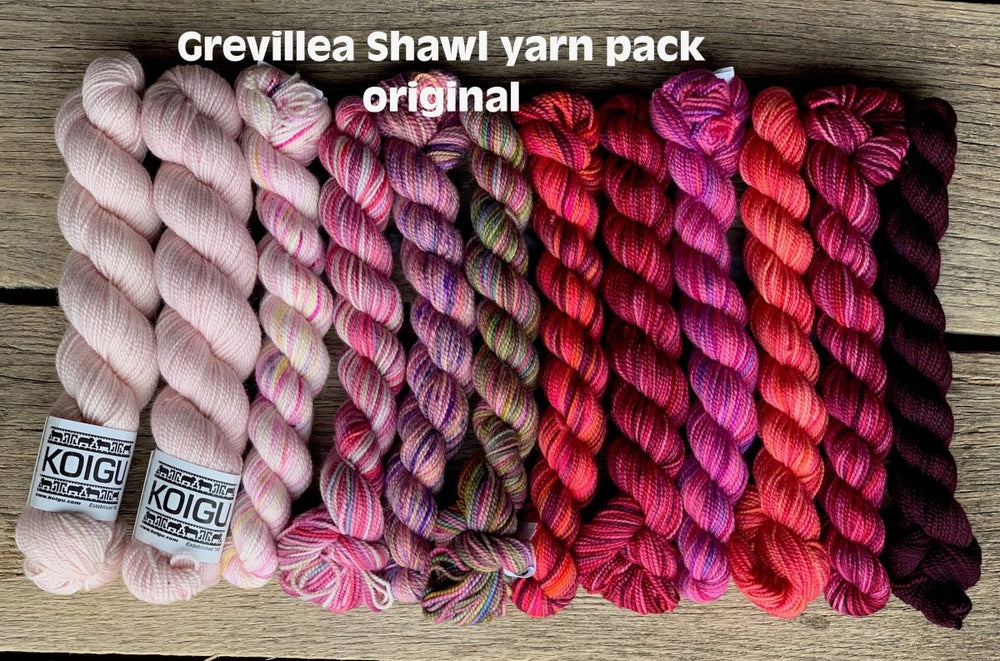 Koigu Wool Designs Grevillea Shawl – Ambah O’Brien x Koigu