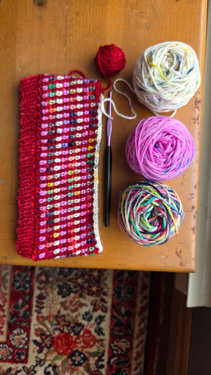 Koigu yarns Little Bits hoofdband brei - en haakpakket