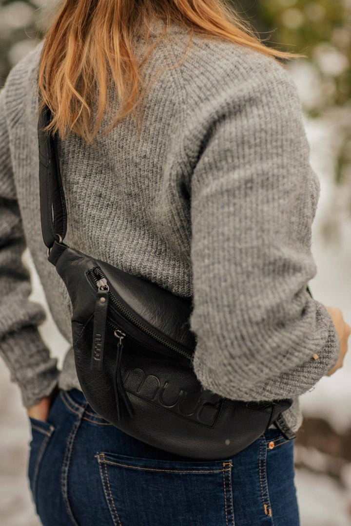 Muud Muud Vegas leren heuptas &amp; crossbody tas