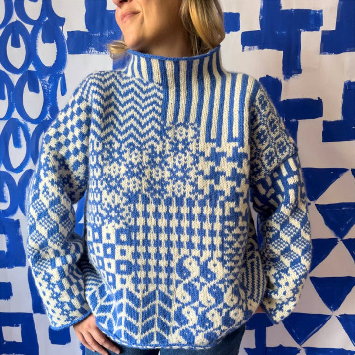 Rauma Garn Nordic sweater breipakket in originele kleuren